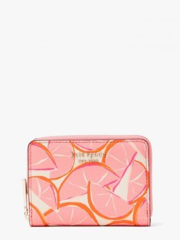 Kate Spade | Pink Multi. Spencer Grapefruit Zip Card Case