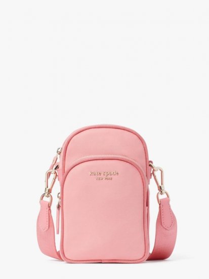 Kate Spade | Carolina Coral The Little Better Sam Nylon North South Phone Crossbody - Click Image to Close