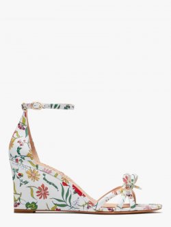 Kate Spade | Rooftop Garden/Whte Flamenco Wedges