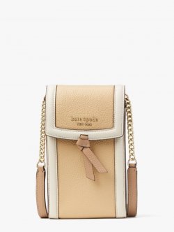 Kate Spade | Warm Stone Multi Knott Colorblocked North South Phone Crossbody