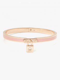 Kate Spade | Blush. Lock And Spade Charm Bangle