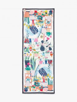 Kate Spade | 151 French Cream (February) Flower Pot Jungle Oblong Scarf