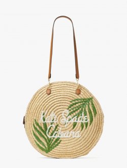 Kate Spade | Natural Multi Sunkiss Cabana Straw Medium Tote