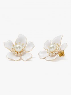 Kate Spade | White. Flora Statement Studs