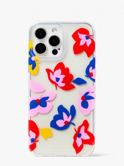 Kate Spade | Clear Multi Summer Flowers Iphone 13 Pro Max Phone Case - Click Image to Close