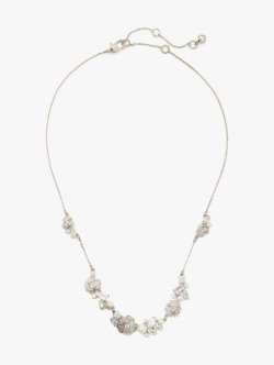 Kate Spade | White Multi Bouquet Toss Necklace