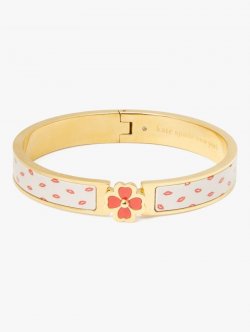 Kate Spade | Cream Kisses Heritage Spade Flower Hinged Bangle