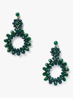 Kate Spade | Green. Marguerite Beaded Earrings