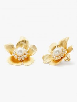 Kate Spade | White Multi Flora Statement Studs