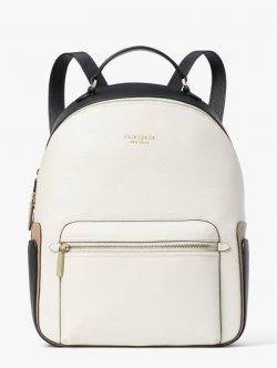 Kate Spade | Parchment Multi Hudson Colorblocked Large Backpack