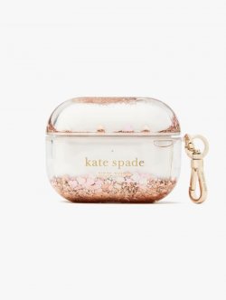 Kate Spade | Rose Gold Multi. Liquid Glitter Airpods Case