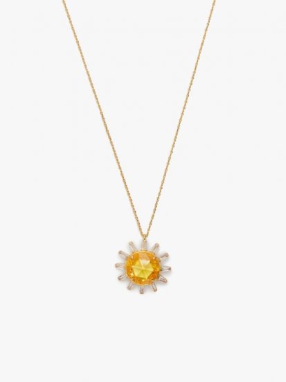 Kate Spade | Yellow Multi Sunny Statement Pendant - Click Image to Close