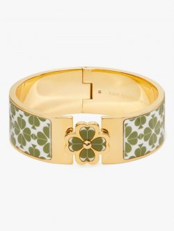 Kate Spade | Courtyard Heritage Spade Flower Wide Hinged Bangle