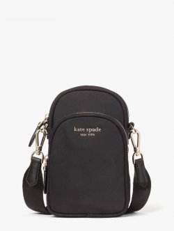 Kate Spade | Black The Little Better Sam Nylon North South Phone Crossbody