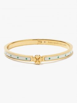 Kate Spade | Sun Dot Heritage Spade Flower Metal Thin Hinged Bangle