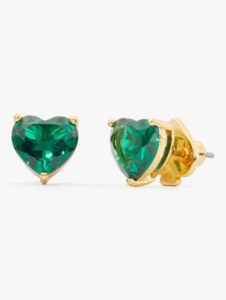 Kate Spade | Green. My Love Heart Studs