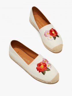 Kate Spade | Parchment Multi Dahlia Espadrilles