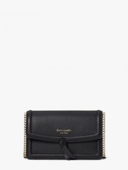 Kate Spade | Black Knott Flap Crossbody