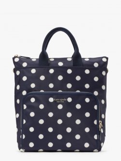 Kate Spade | Rich Navy Multi The Little Better Sam Sunshine Dot Convertible Backpack