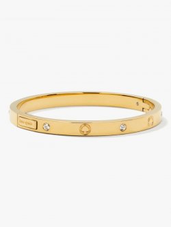 Kate Spade | Gold Infinite Spade Engraved Spade Bangle