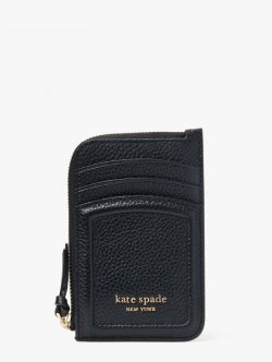 Kate Spade | Black Knott Zip Cardholder