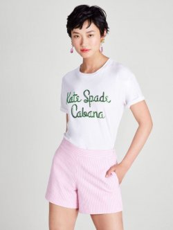 Kate Spade | Fresh White Cabana Logo Tee