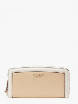 Kate Spade | Warm Stone Multi Knott Colorblocked Slim Continental Wallet