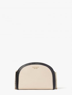 Kate Spade | Warm Beige/Black Spencer Double-Zip Dome Crossbody