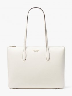 Kate Spade | Parchment. All Day Large Zip-Top Tote