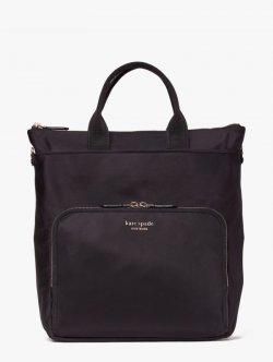 Kate Spade | Black The Little Better Sam Nylon Convertible Backpack