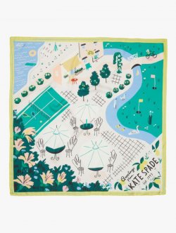 Kate Spade | 992 Multi (April) Country Club Silk Square Scarf