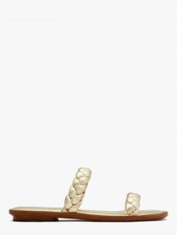 Kate Spade | Pale Gold Miami Slide Sandals