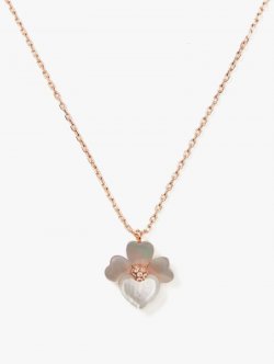 Kate Spade | Cream Multi/Rose Gold Precious Pansy Mini Pendant