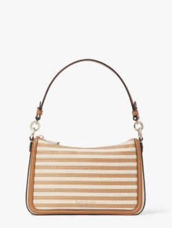 Kate Spade | Parchment Multi Hudson Striped Medium Convertible Crossbody