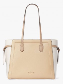 Kate Spade | Warm Stone Multi Knott Colorblocked Large Tote