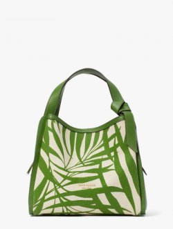 Kate Spade | Bitter Greens Multi Knott Palm Canvas Medium Crossbody Tote